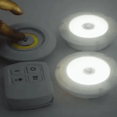 Kit de 3 luces Led Y control remoto multiusos